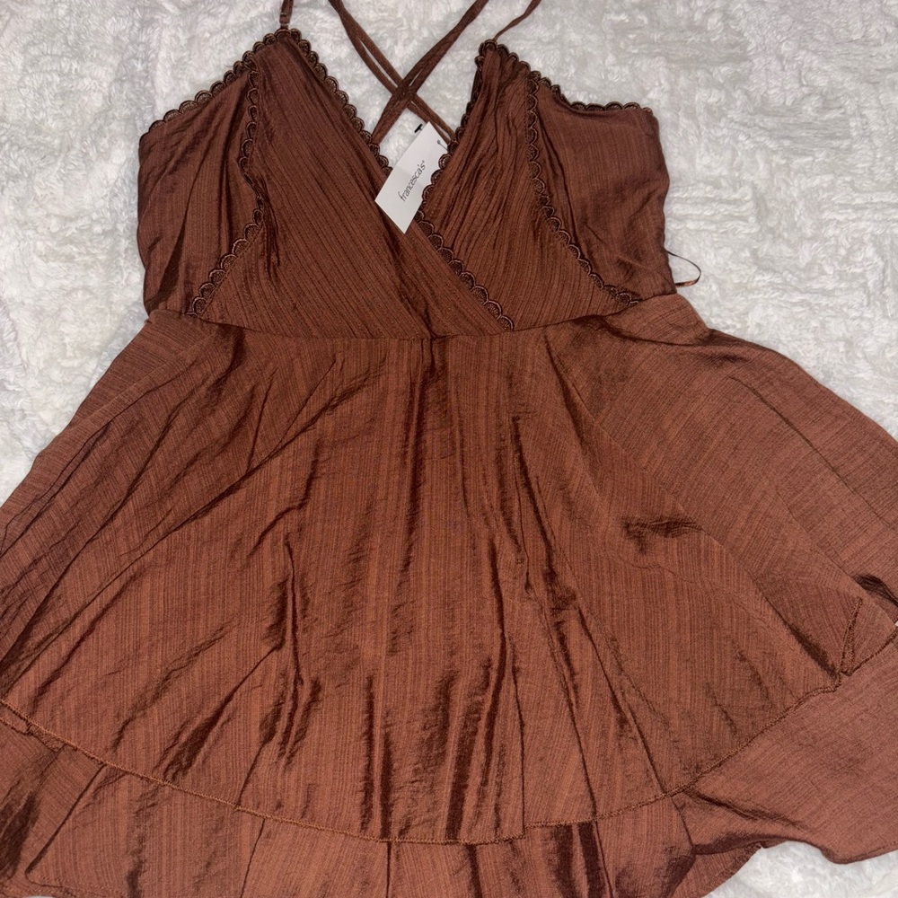 Francesca's brown romper Dress